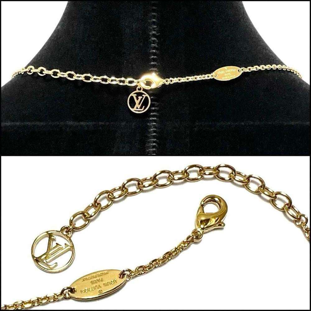 LOUIS VUITTON Gold Necklace - Picture 8 of 9